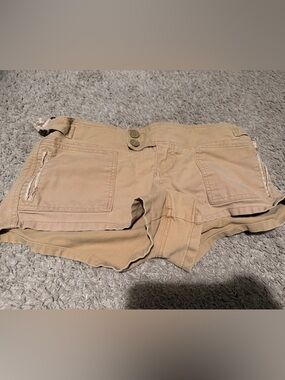 Abercrombie & Fitch womens Beige/Tan Utility Shorts